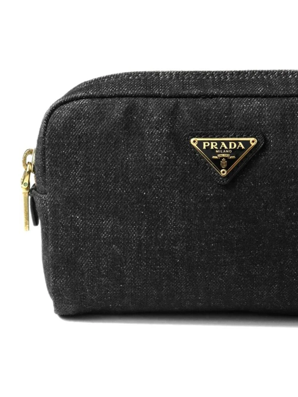 Prada Pouch Denim Black